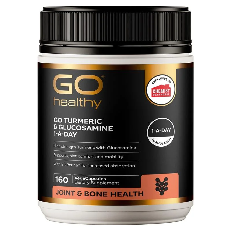 【限量大包装】Go Healthy 高之源 姜黄素+葡萄氨糖关节灵 160粒 保质期2028.11